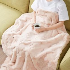 Coupon 😉 Madison Park Jane Luxury Basketweave Faux Fur Throw Grey 🎁 -Madison Park Sales unnamed file 5392