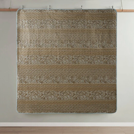 Deals π Madison Park Laura Reversible Jacquard Coverlet Set Blue/Brown π 4 Deals π Madison Park Laura Reversible Jacquard Coverlet Set Blue/Brown π - Image 2