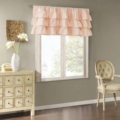Wholesale 🔔 Madison Park Joycelyn Cotton Oversized Ruffle Curtain Valance White 😀 -Madison Park Sales unnamed file 5473