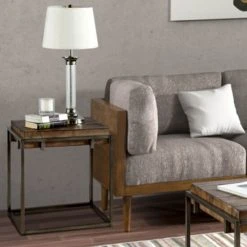 Deals 🧨 Madison Park Harrison Reclaimed Natural End Table 🥰