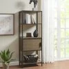 Hot Sale 🤩 Madison Park Pagosa Grey 3-Shelf Bookcase With Storage Cabinet 🛒 -Madison Park Sales unnamed file 5516