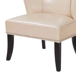 Promo 💯 Madison Park Sheldon Concave Back Armless Chair--Ivory 🥰 -Madison Park Sales unnamed file 5560