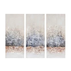 Hot Sale ⭐ Madison Park 'Twilight Mystere' Hand-brush Embellished Canvas Triptych - Blush/ Grey 🌟 -Madison Park Sales unnamed file 5583