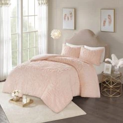 Cheapest 🎉 Madison Park Virginia Tufted Cotton Chenille Medallion Duvet Cover Set Blush 🔔 -Madison Park Sales unnamed file 56