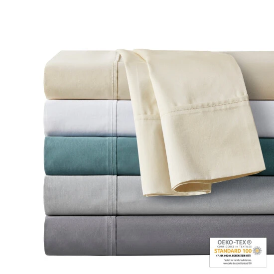 New π Madison Park 500TC Egyptian Cotton Anti-Microbial Sheet Set Ivory π€© 4 New π Madison Park 500TC Egyptian Cotton Anti-Microbial Sheet Set Ivory π€© - Image 2