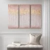 Best Pirce ⌛ Madison Park Dewy Forest Blush Abstract Gel 🧥 Coat Canvas With Metallic Foil Embellishment 3 Piece Set 🔥 -Madison Park Sales unnamed file 563