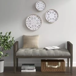 Deals 😍 Madison Park Natural/ White Wood Wall Decor 3 Piece Set 👏 -Madison Park Sales unnamed file 5686