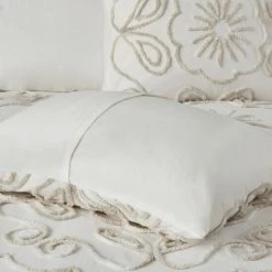 New ⭐ Madison Park Juliana Ivory/ Taupe Tufted Cotton Chenille Coverlet Set 😀 -Madison Park Sales unnamed file 5733