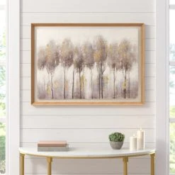 Wholesale 🌟 Madison Park Enchanted Forest Landscape 100% Hand Painted Framed Shadow Box Single Piece Canvas ✔️