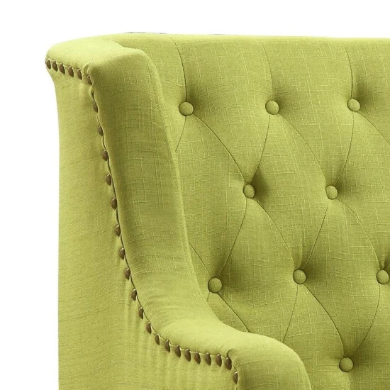 Cheapest π Madison Park Jewel Tufted Wingback Upholstered Club Chair Grey π 9 Cheapest π Madison Park Jewel Tufted Wingback Upholstered Club Chair Grey π - Image 7