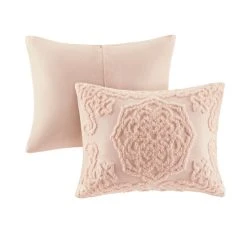 Cheapest 🎉 Madison Park Virginia Tufted Cotton Chenille Medallion Duvet Cover Set Blush 🔔 -Madison Park Sales unnamed file 59