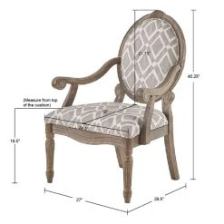 Promo 👏 Madison Park Cole Exposed Wood Arm Chair 😀 -Madison Park Sales unnamed file 5907