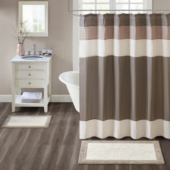 Buy π Madison Park Eastridge Taupe Cotton Bath Rug βοΈ 3 Buy π Madison Park Eastridge Taupe Cotton Bath Rug βοΈ