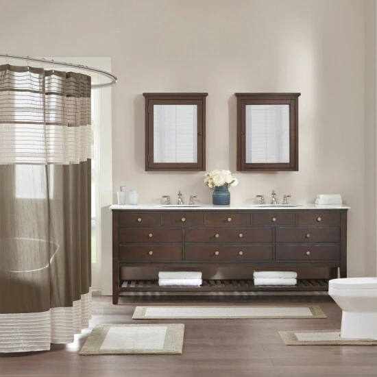 Buy π Madison Park Eastridge Taupe Cotton Bath Rug βοΈ 4 Buy π Madison Park Eastridge Taupe Cotton Bath Rug βοΈ - Image 2