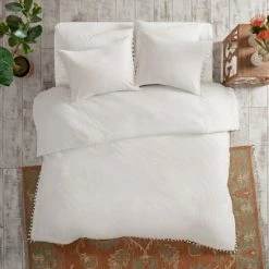 Best Sale 🎁 Madison Park Daisi Cotton Duvet Cover Set Ivory 👍