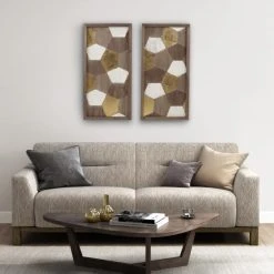 Outlet 🥰 Madison Park Motley Neutral/ Gold Geo Wood Carved Wall Panel 2 Piece Set 🎉 -Madison Park Sales unnamed file 5986