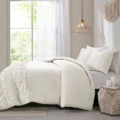 Outlet 🎁 Madison Park Emma Cotton Duvet Cover Set White 😉 -Madison Park Sales unnamed file 6068
