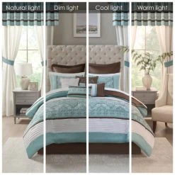 Cheapest 🥰 Madison Park Essentials Katarina Seafoam 24-piece Room In A Bag With Window Panel And Sheet Set 😍 -Madison Park Sales unnamed file 6089