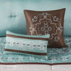 Cheapest 🥰 Madison Park Essentials Katarina Seafoam 24-piece Room In A Bag With Window Panel And Sheet Set 😍 -Madison Park Sales unnamed file 6093