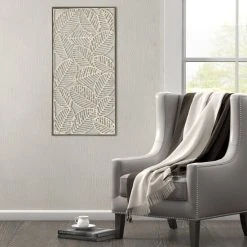 Discount 🤩 Madison Park Paper Cloaked Leaves Natural Paper Cloaked Wall Decor Metal Frame ✔️ -Madison Park Sales unnamed file 6122