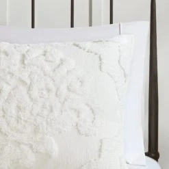 Best Pirce 🛒 Madison Park Aeriela Tufted Cotton Chenille Damask Comforter Set Off White 🌟 -Madison Park Sales unnamed file 622