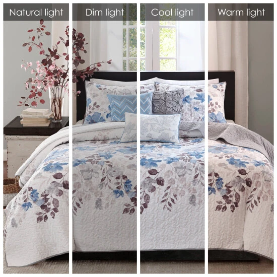 Brand new π Madison Park Piper Reversible 6-piece Coverlet Set Blue π₯ 12 Brand new π Madison Park Piper Reversible 6-piece Coverlet Set Blue π₯ - Image 10