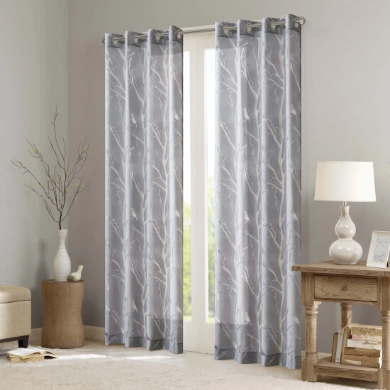 Best Sale β¨ Madison Park Vina Sheer Bird Single Curtain Panel Grey π 9 Best Sale β¨ Madison Park Vina Sheer Bird Single Curtain Panel Grey π - Image 7
