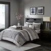 New 👍 Madison Park Melody 7 Piece Jacquard Comforter Set Grey/taupe 🔔 -Madison Park Sales unnamed file 78