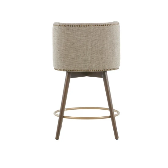 Brand new π Madison Park Quarry Swivel Counter Stool Beige Multi 𧨠7 Brand new π Madison Park Quarry Swivel Counter Stool Beige Multi 𧨠- Image 5