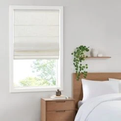 Best Pirce ✔️ Madison Park Suvi Linen Blend Light Filtering Cordless Roman Shade Natural 😍 -Madison Park Sales unnamed file 869