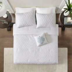 Cheap ⭐ Madison Park Mansfield Quilted White Comforter Set 🎉 -Madison Park Sales unnamed file 958